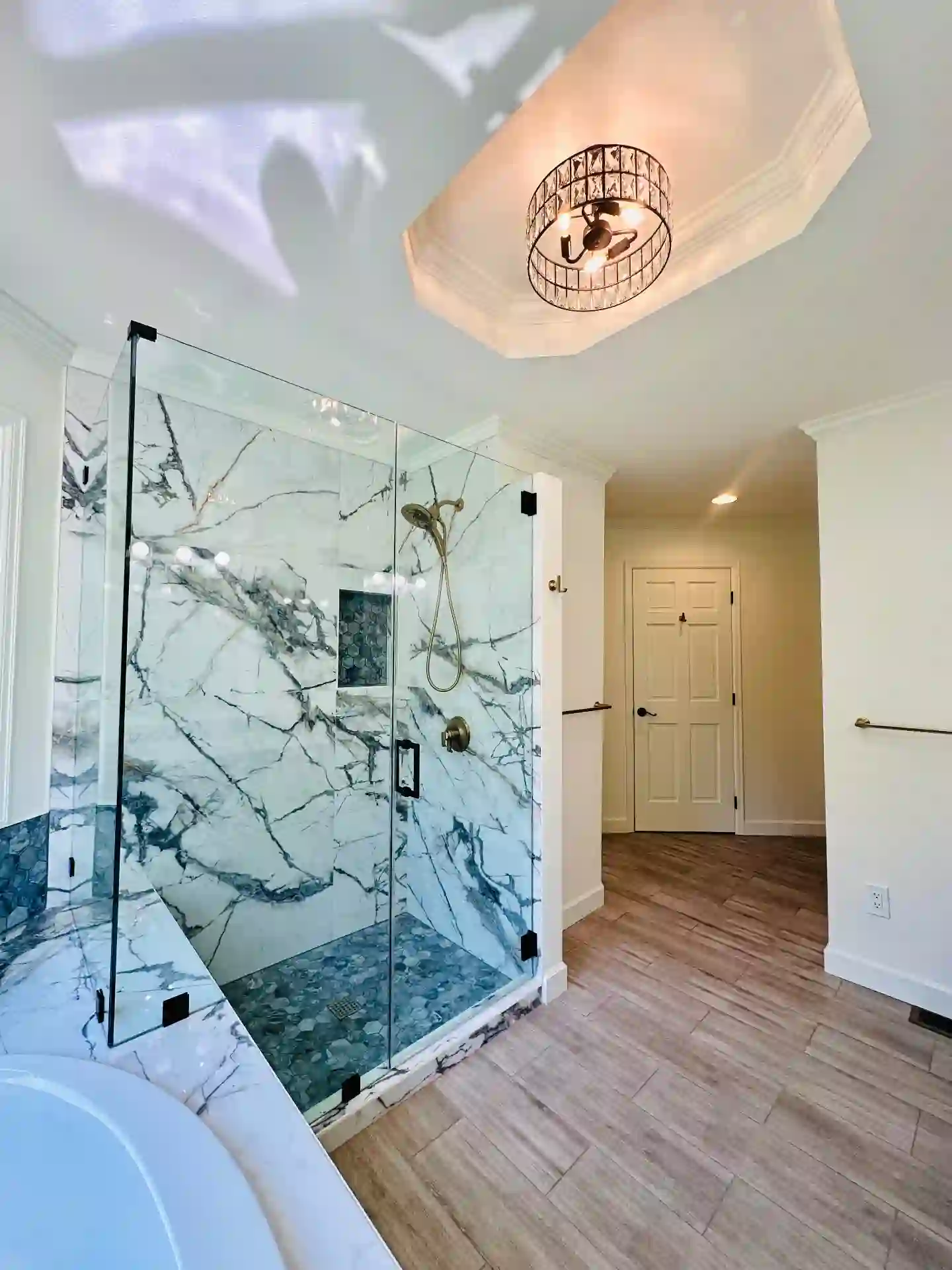 Custom tilework detail by JVB Contractors
